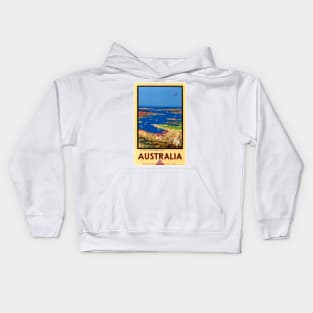 Vintage Travel Poster Australia Sydney Kids Hoodie